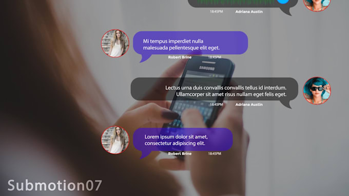 make a text messages chat animation