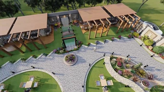 design 2d plans,3d garden,patio and 3d walkthrough