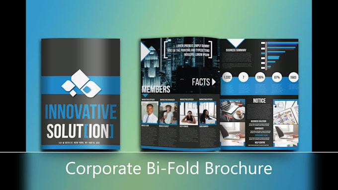 do corporate brochure, bifold, trifold, booklet, catalog, leaflet, real estate