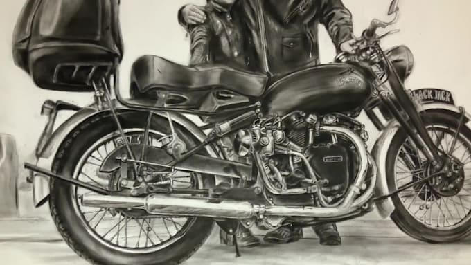 do personalized charcoal painting