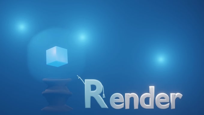 create 3d character model and render