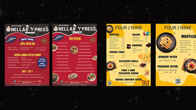 do custom restaurant flyers and posters
