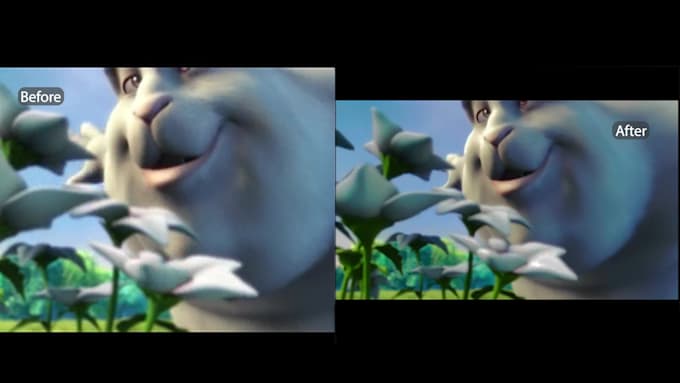 enhance and upscale videos stabilize denoise sharpen