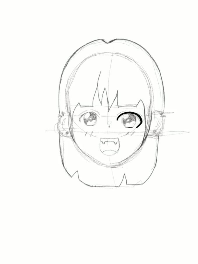 how to draw chibi face