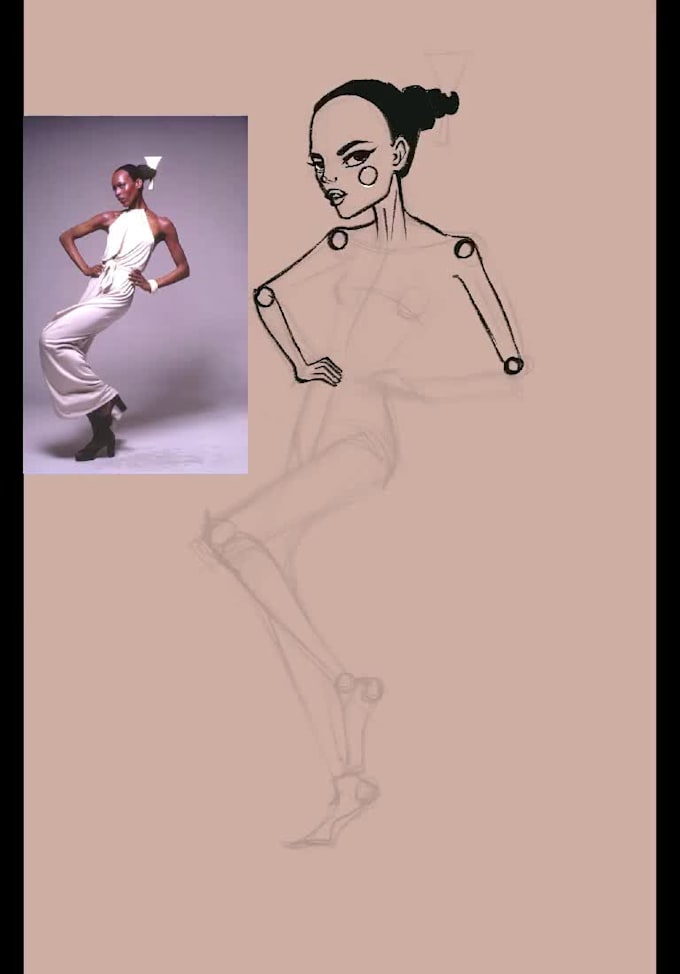 Draw fashion illustration, sketch, portraits in my style by Drawskindly ...