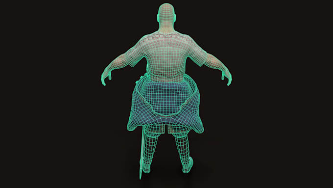 retopologise your character and props