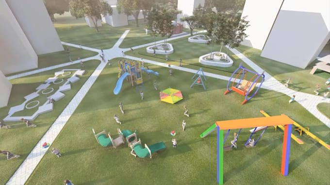 do 3d rendering and walkthrough landscape, backyard,and site plan professionally