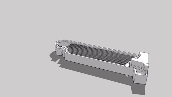 design rooftop and 3d layout of solar plant in sketchup