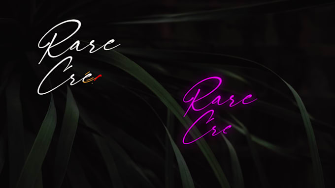 create a professional signature logo animation or name reveal