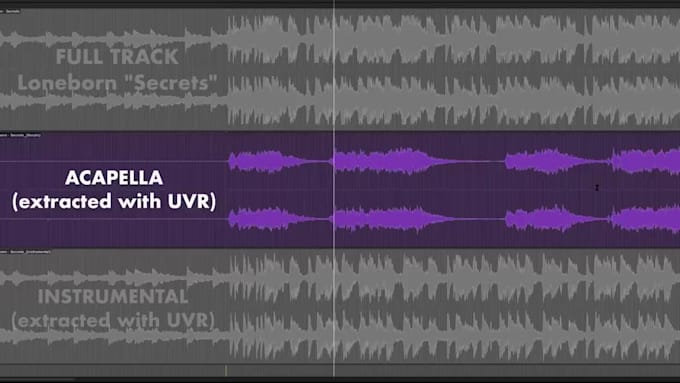 remove or isolate vocals and music from your song or video