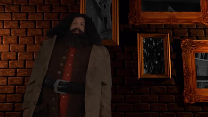 make a hagrid from harry potter video impersonation