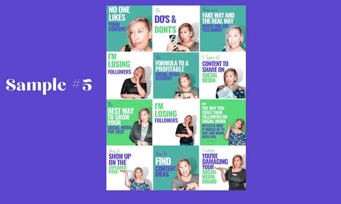 create content for your social media accounts