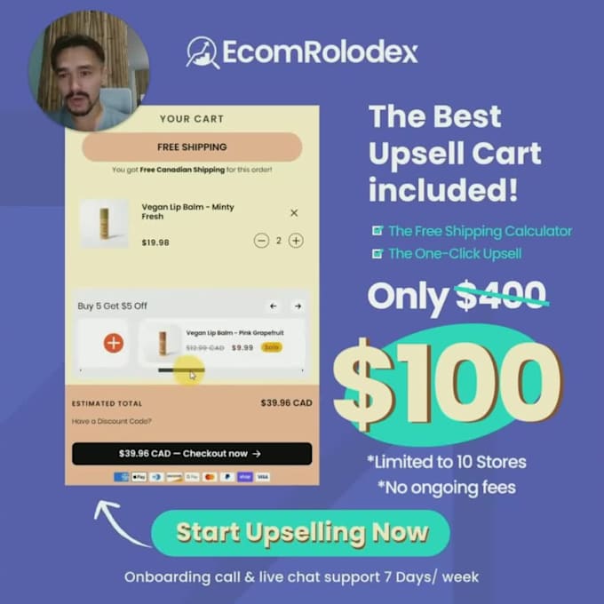 add upsell to shopify cart