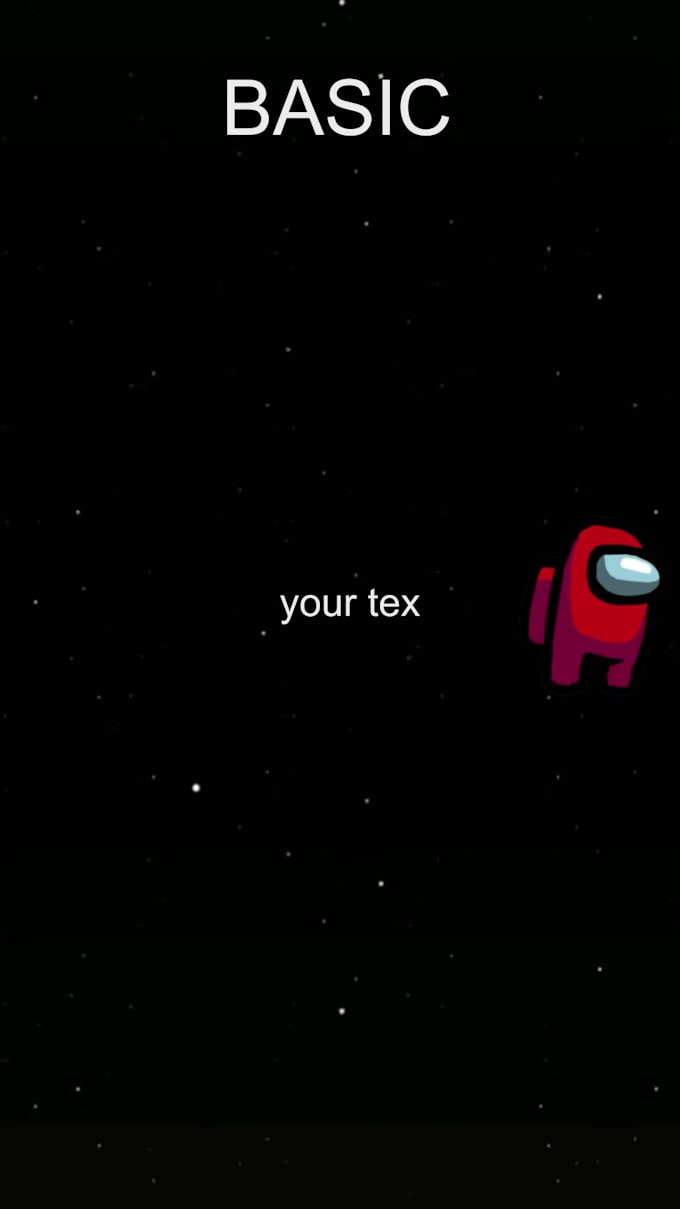 Create custom among us wallpapers, eject animations by Phyelor Fiverr