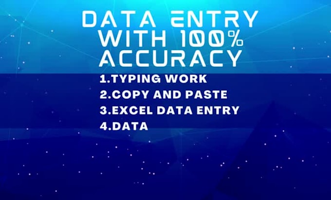 Do fastest data entry in one day, and internet research by Sagar444s ...