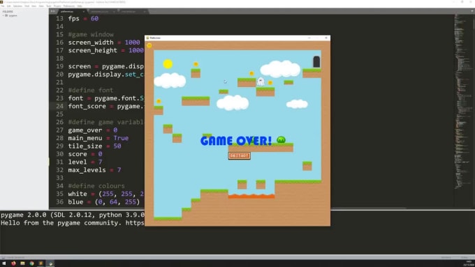 Develop A 2d Game In Python With Pygame By Mmusiclord001 Fiverr 4501