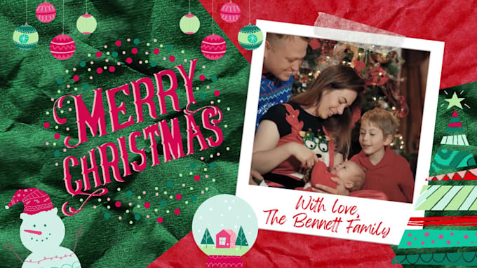 make this best christmas greeting video