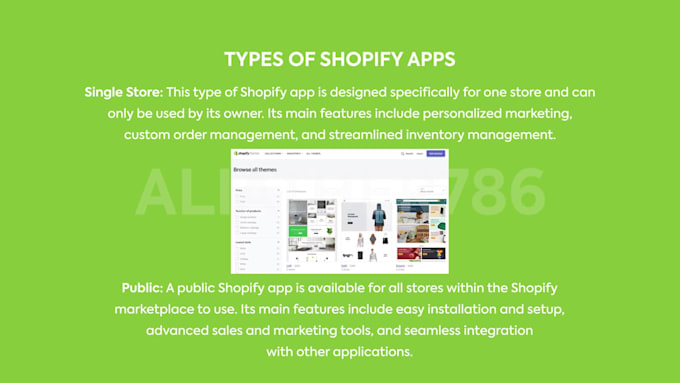 create a professional shopify public or private app for you