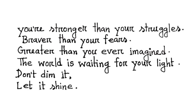 create custom handwritten letters, notes, and quotes
