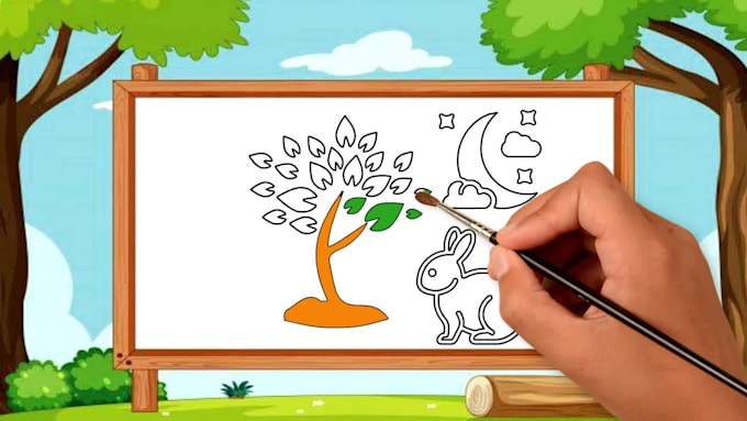 make kids coloring pages video for youtube channel