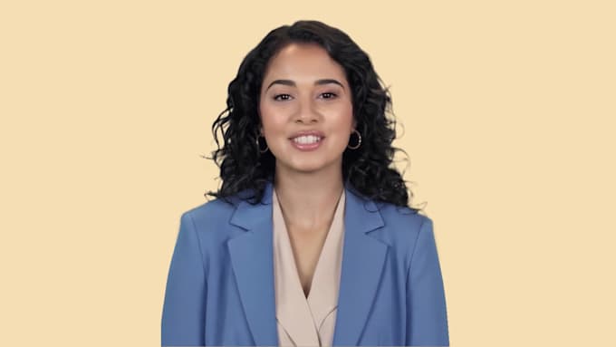 create ai green screen female spokesperson video