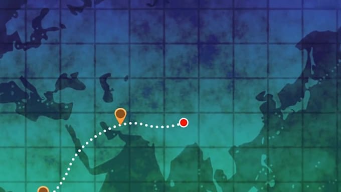 create travel map route map animation rpg map world fantasy, battle, 3d texture