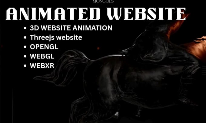 3d animated website development webgl opengl webxr threejs website gsap lottie