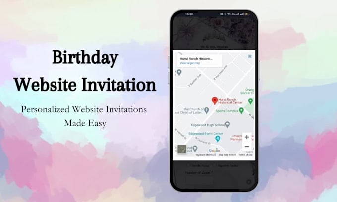 create a custom birthday invitation website with rsvp and music