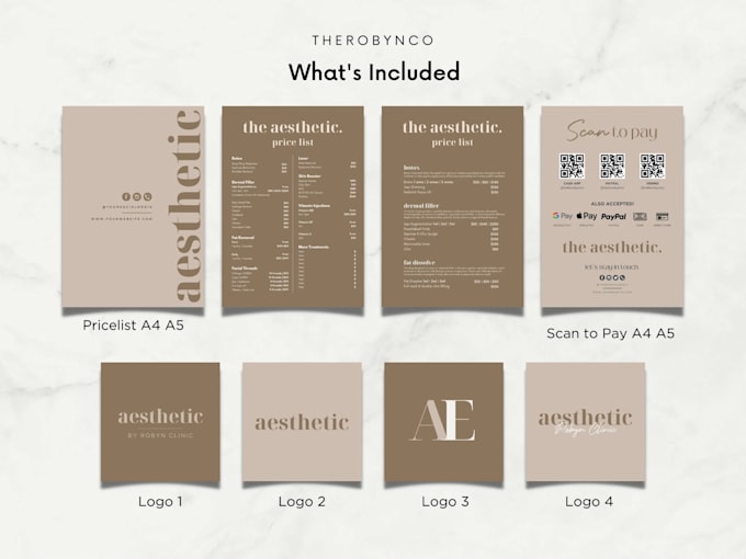create beauty branding kit for your business