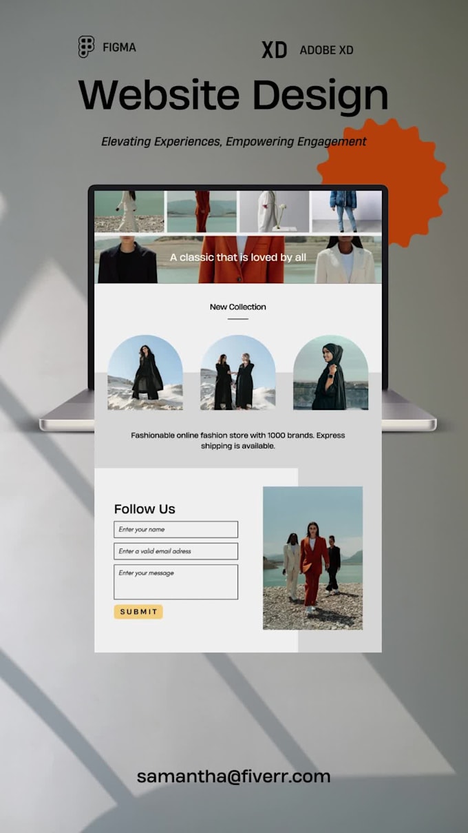 design website design with figma adobe xd