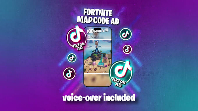 make you a tiktok video ad for your fortnite map and code