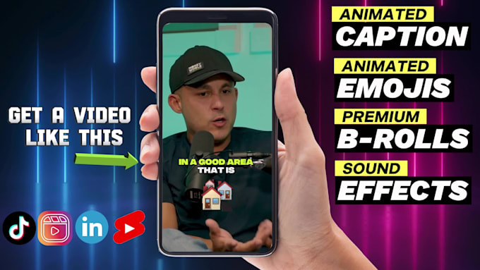 edit tiktok shorts and reels for youtube insta with captions