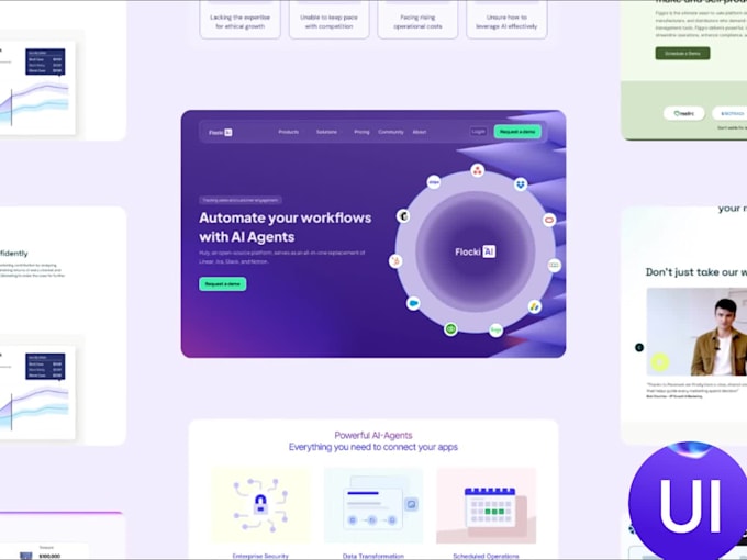 design websites and landing pages ui ux in figma