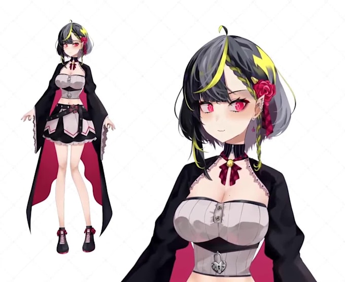 Draw and rig 2d vtuber model 2d vtuber avatar 2d vtuber rigging ...