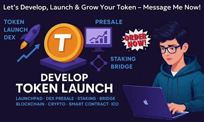 develop token launch launchpad dex presale staking bridge blockchain developer