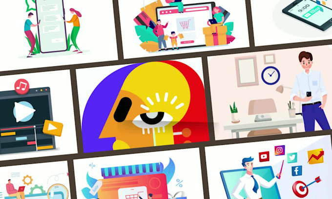 Create a custom unique flat vector illustration for you by Groomitup ...