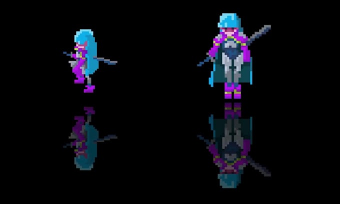 Draw retro pixel game art asset 3d pixel map 2d spritesheet pixel art ...