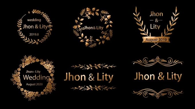 do title animation for wedding in 3 hours