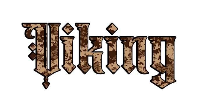 do vector camouflage typography, logo for you
