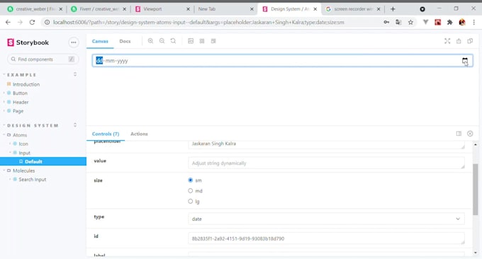 your design system in storybook typescript react vuejs