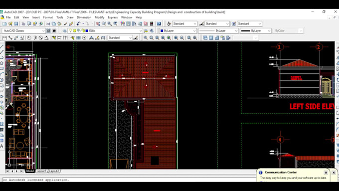 draw architectural plans in autocad