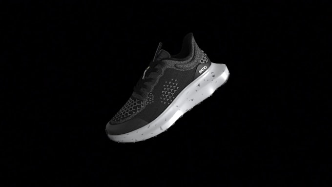 create a 3d model and photorealistic rendering of your shoes