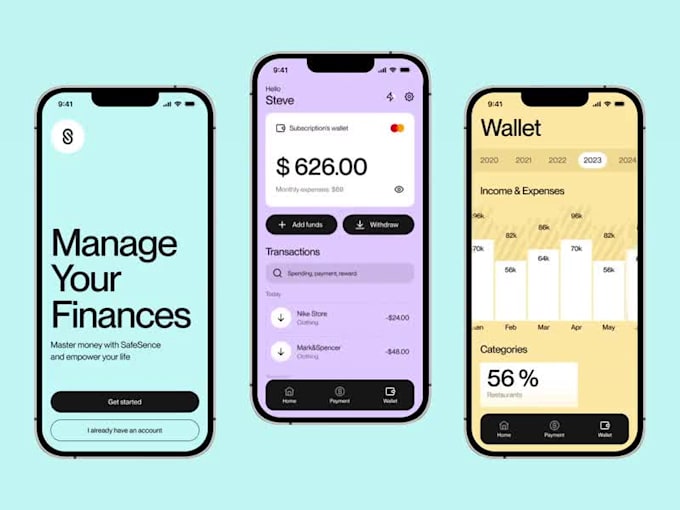 Develop fintech app neobank app crypto wallet app investment app ...