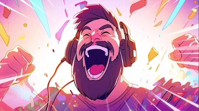 create a professional twitch animated overlay