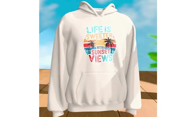 do 3d fashion clothing mockup t shirt hoodie second life garment using clo 3d