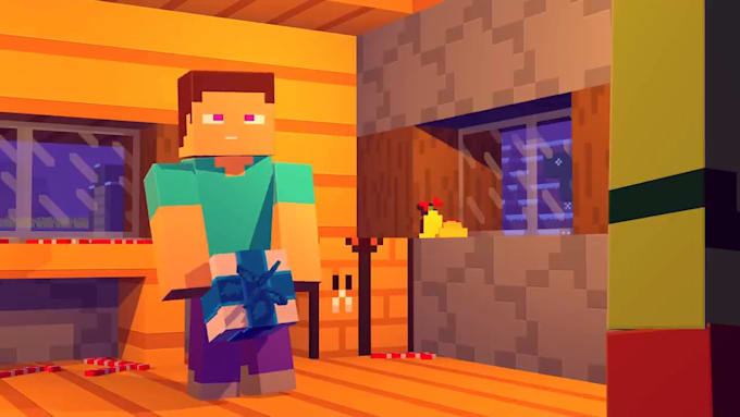 do cinematic christmas minecraft animation
