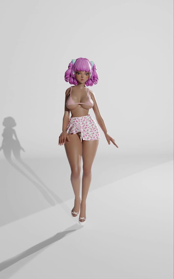 create realistic 3d game character models for unreal engine