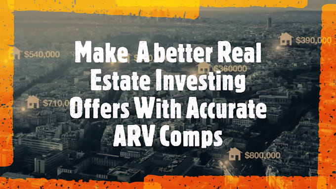 generate full property  comps including full market  analysis