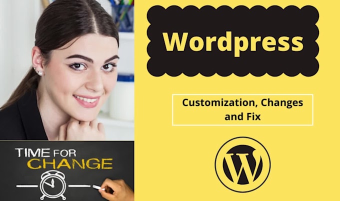 make wordpress changes, customize and fix wordpress