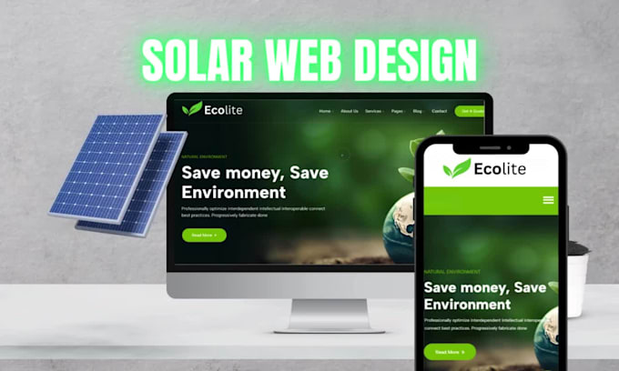 design high converting solar energy website for renewable companies